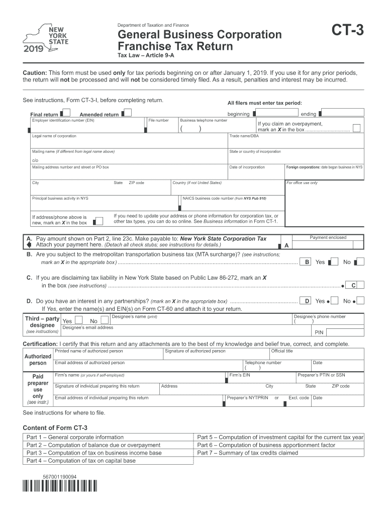 Nys Form Ct 3