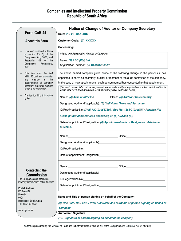 Property Mandate Template  Form