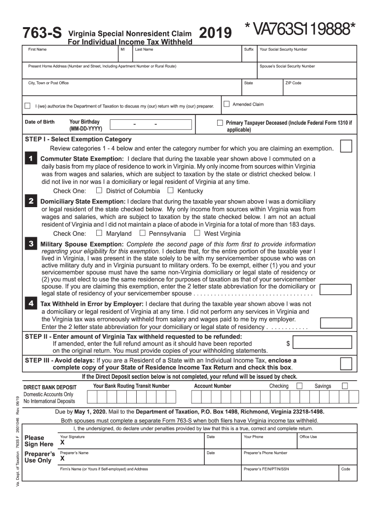 763 S  Form