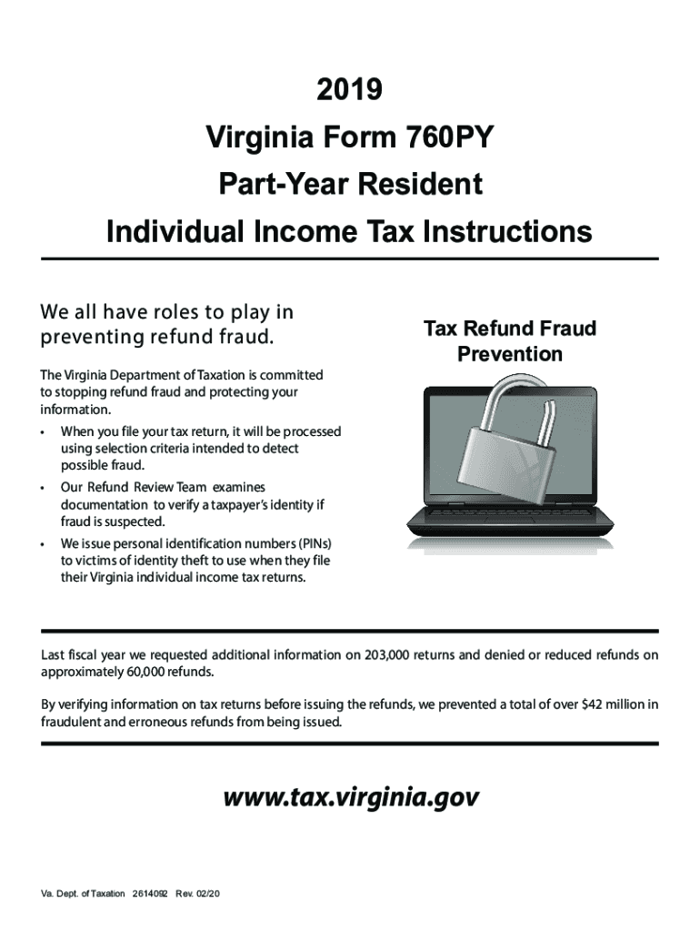Get and Sign Virginia Instructions 2019 Form