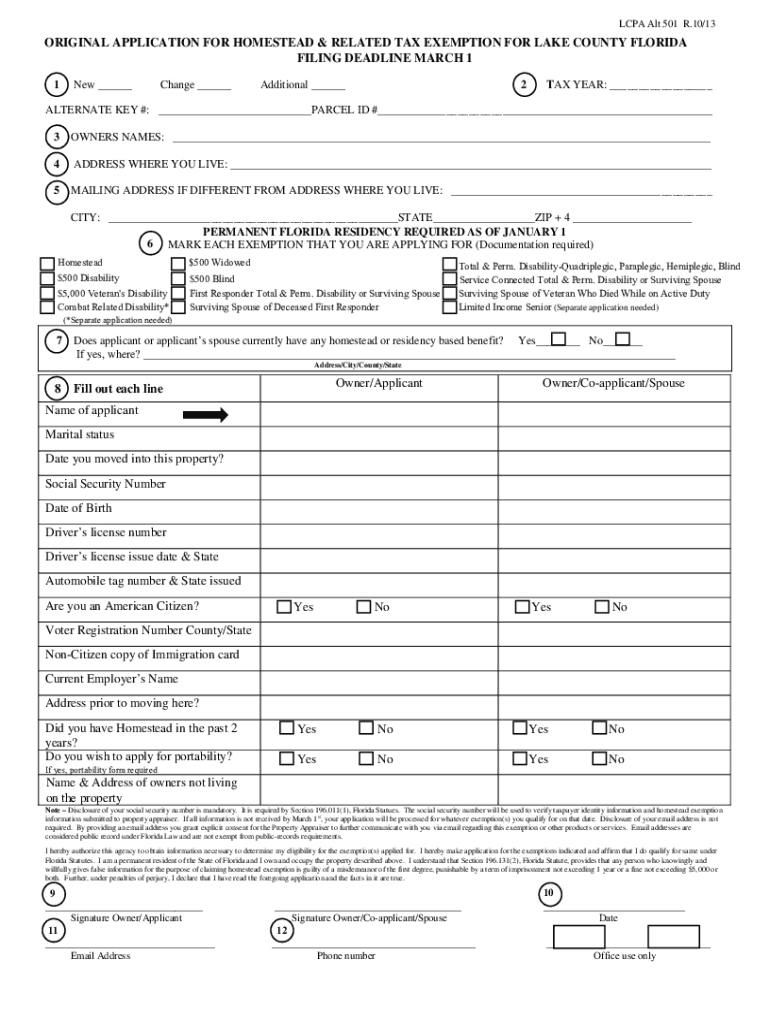  Deadline for Filing for Homestead Exemption Will Be March 1 2019-2024