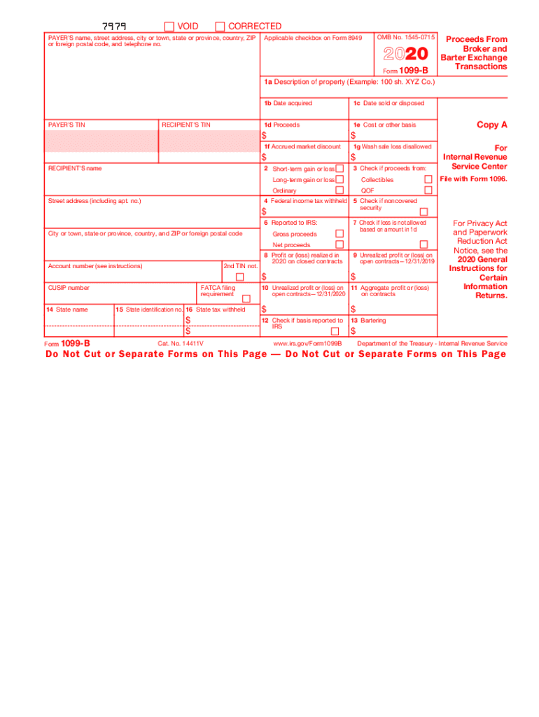  Form 1099 MISC Irs Gov 2020