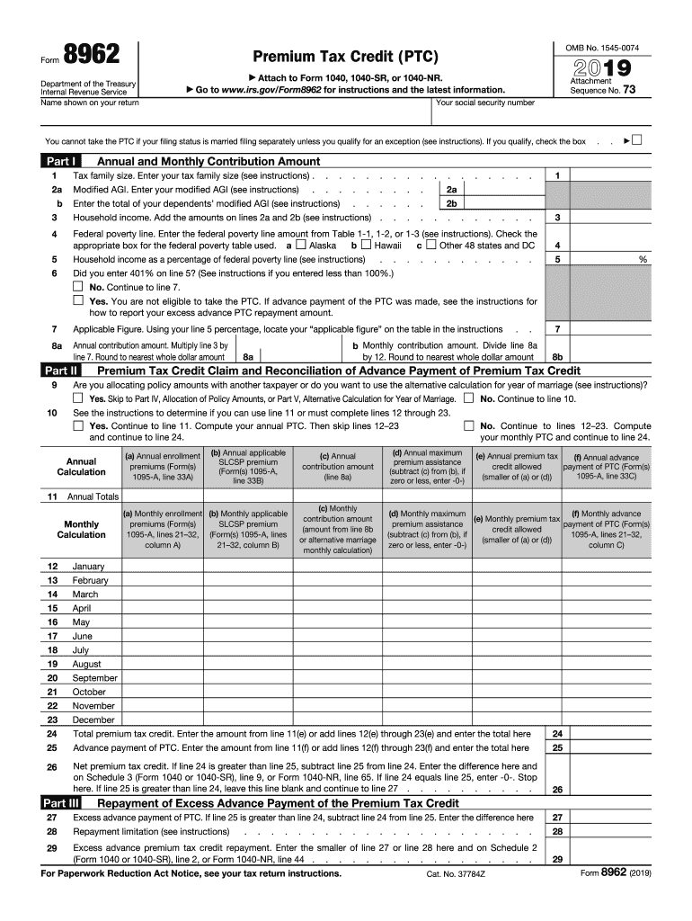 Form 8962