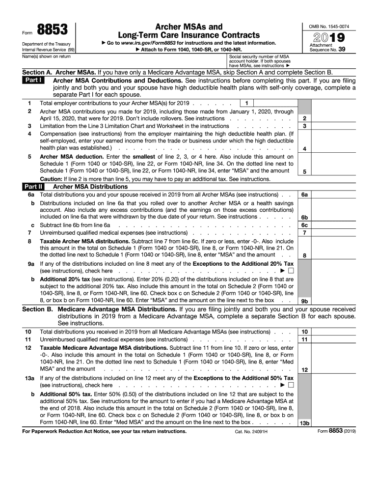 8853 Irs  Form