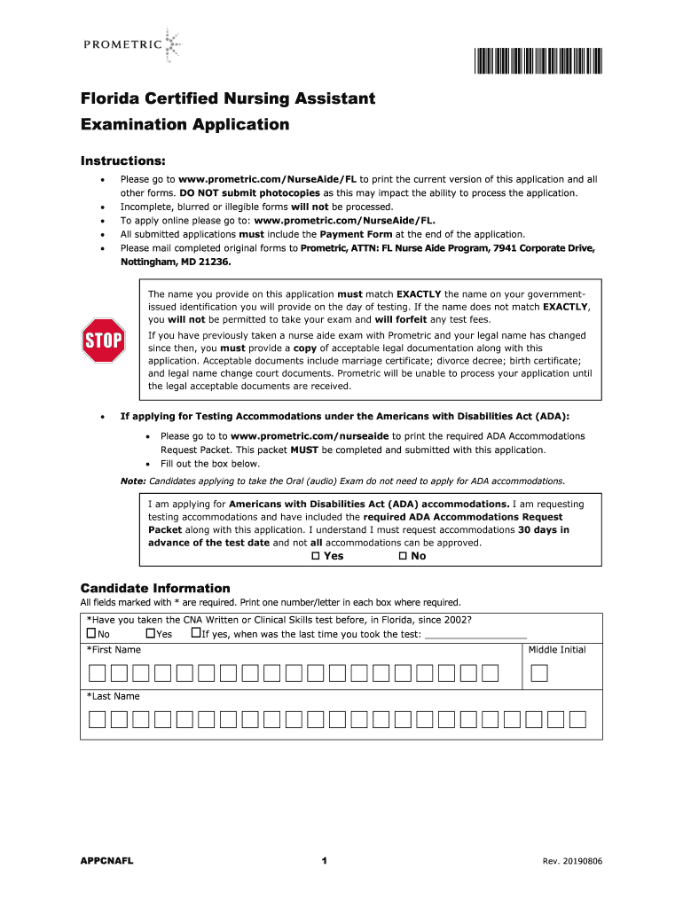 Md Prometric  Form