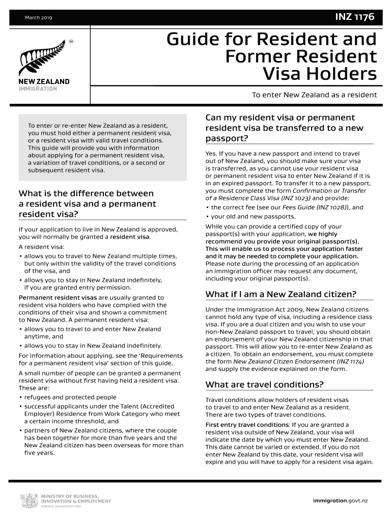 INZ 1162 Investor Plus Investor 1 Category Guide  Form