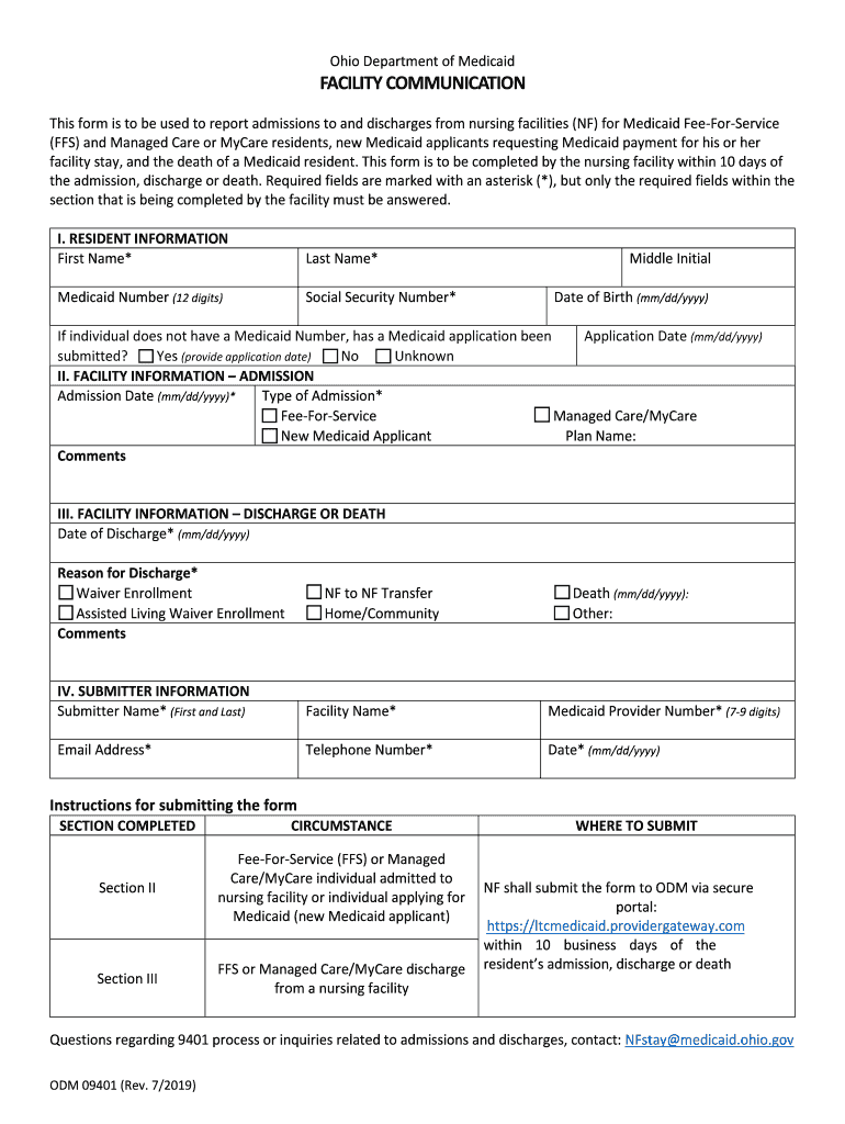 FACILITY COMMUNICATION  Form