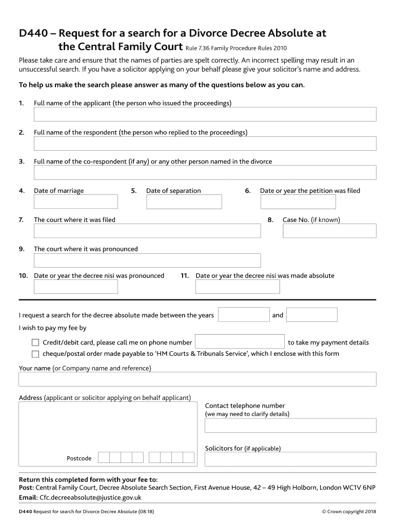 D440 Form