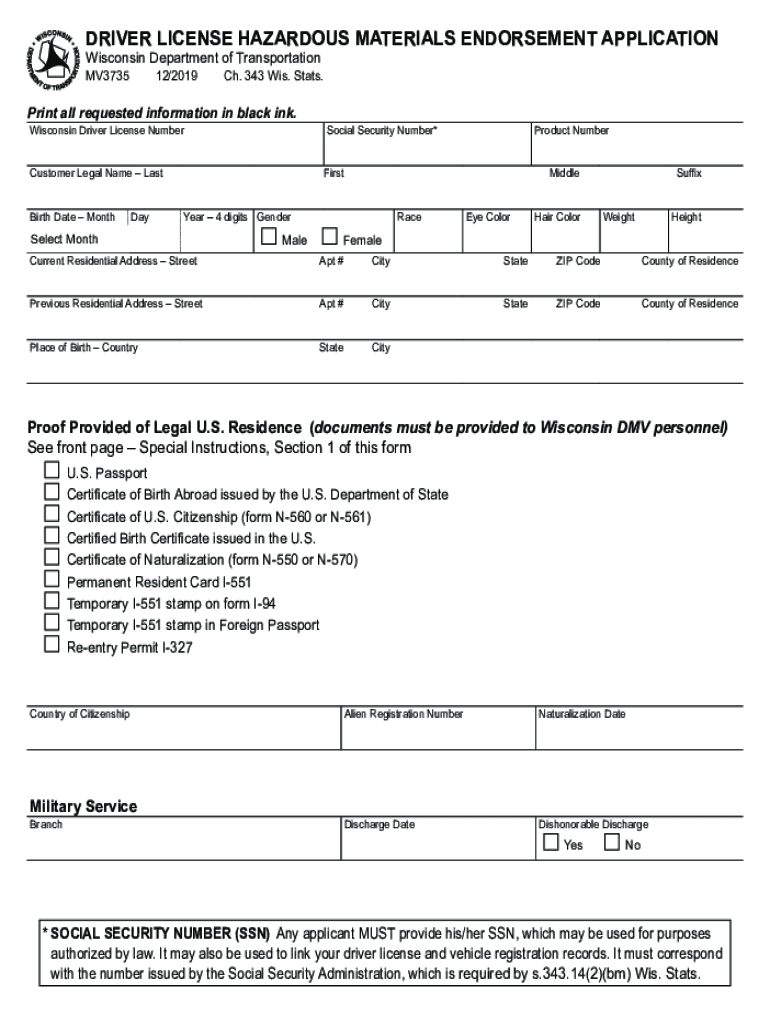  Wisconsindmv Gov Mv3735 2019-2024