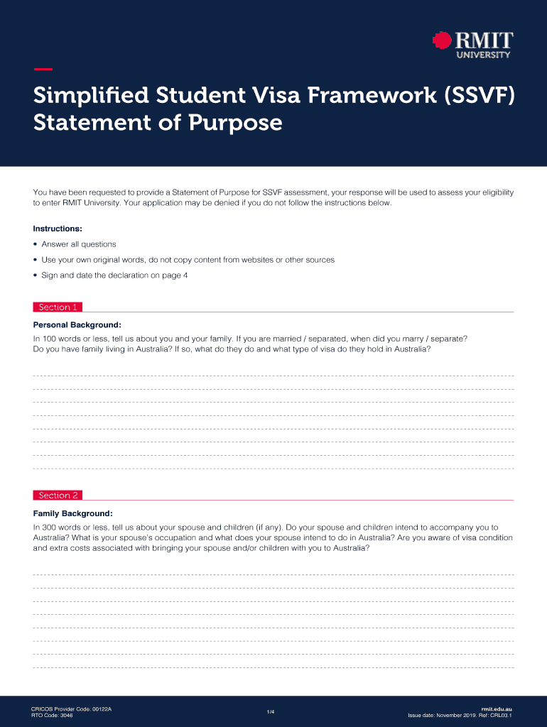 Rmit Ssvf Form