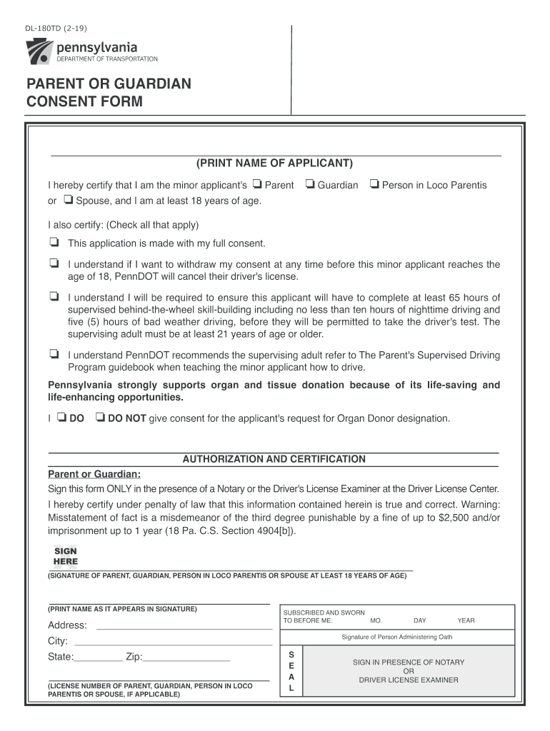 Pa Parent Consent  Form