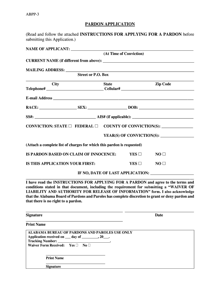 Application for Commutation of Sentence Louisiana  Form