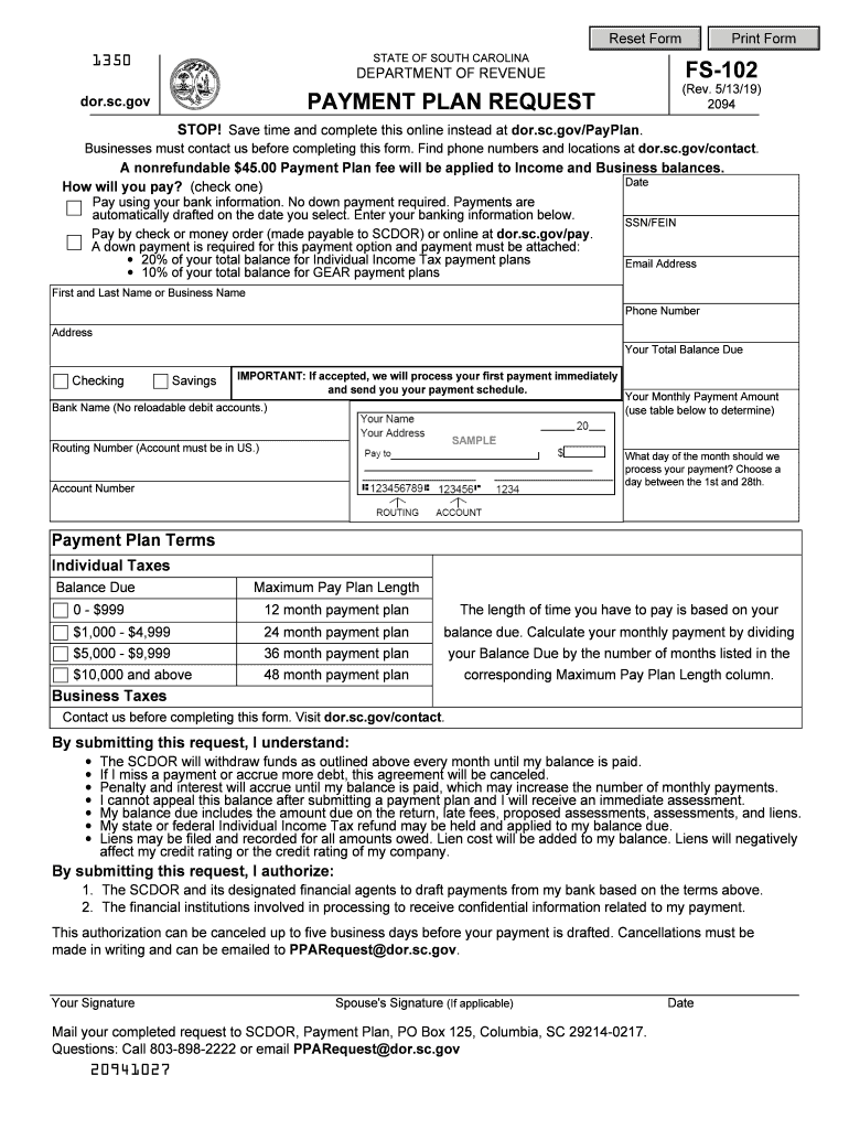 Fs 102  Form