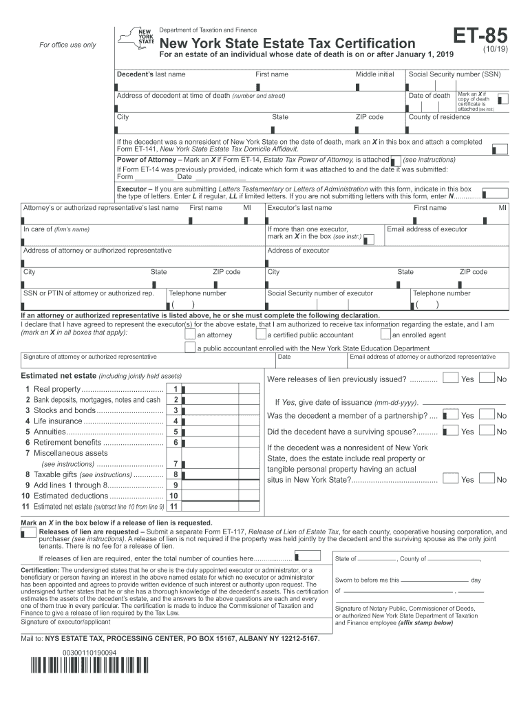 Et 85  Form