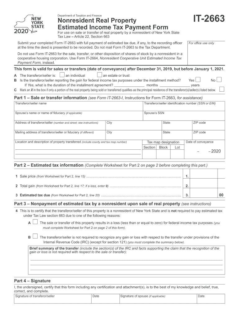 It 2663 Form