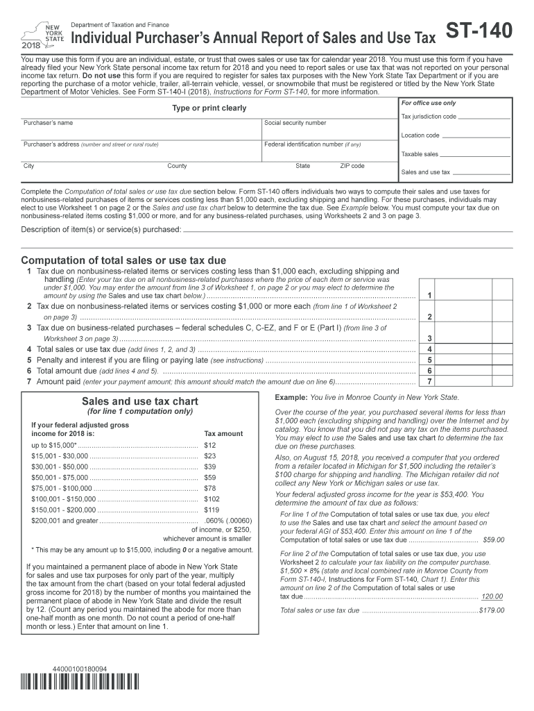 Form St 140