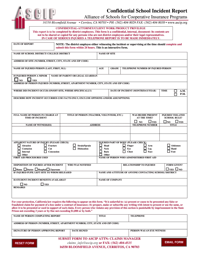  ASCIPReporting Claims 2019