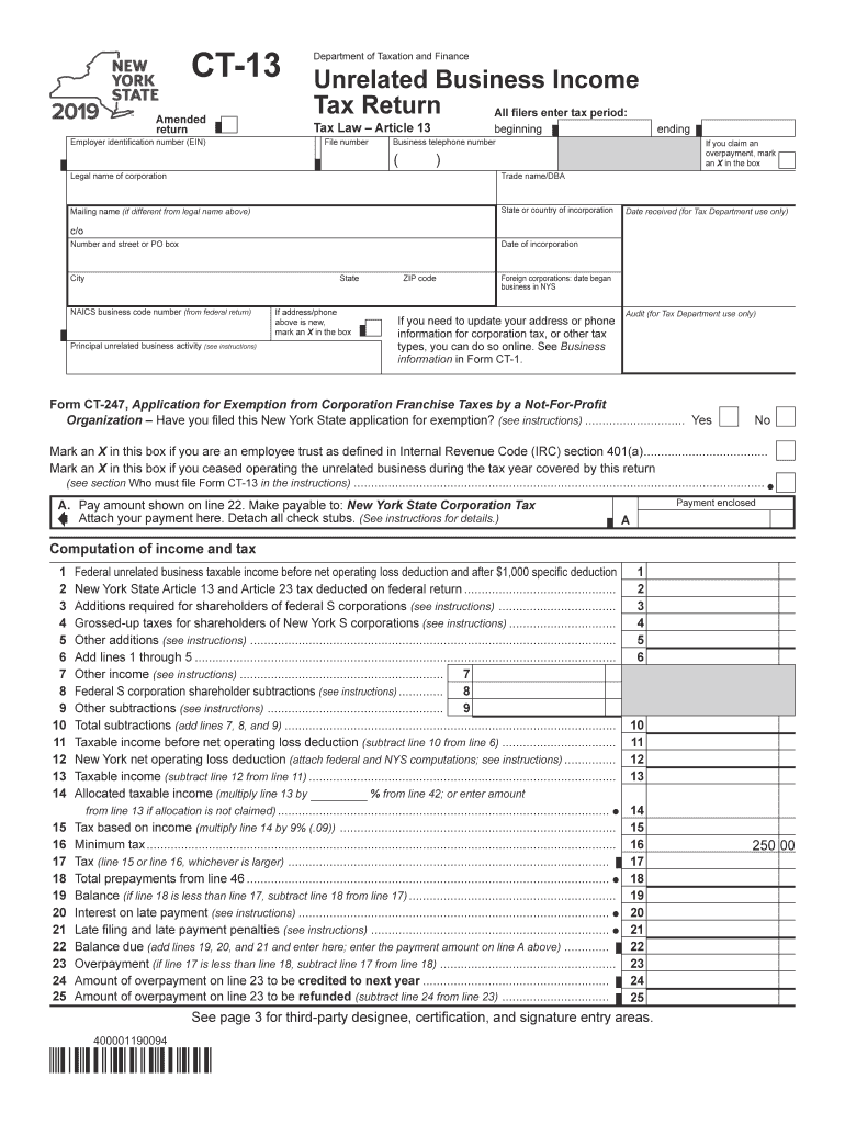 Nys Dtf Ct Tax Payment  Form