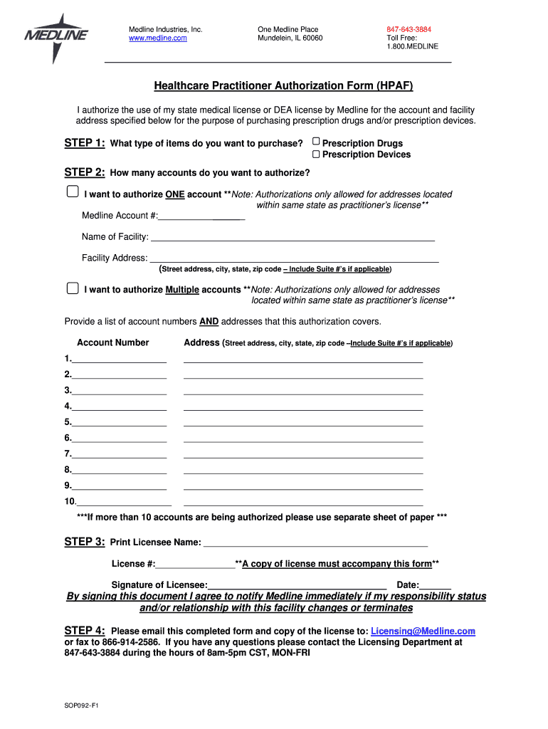 Healthcare Practitioner Form