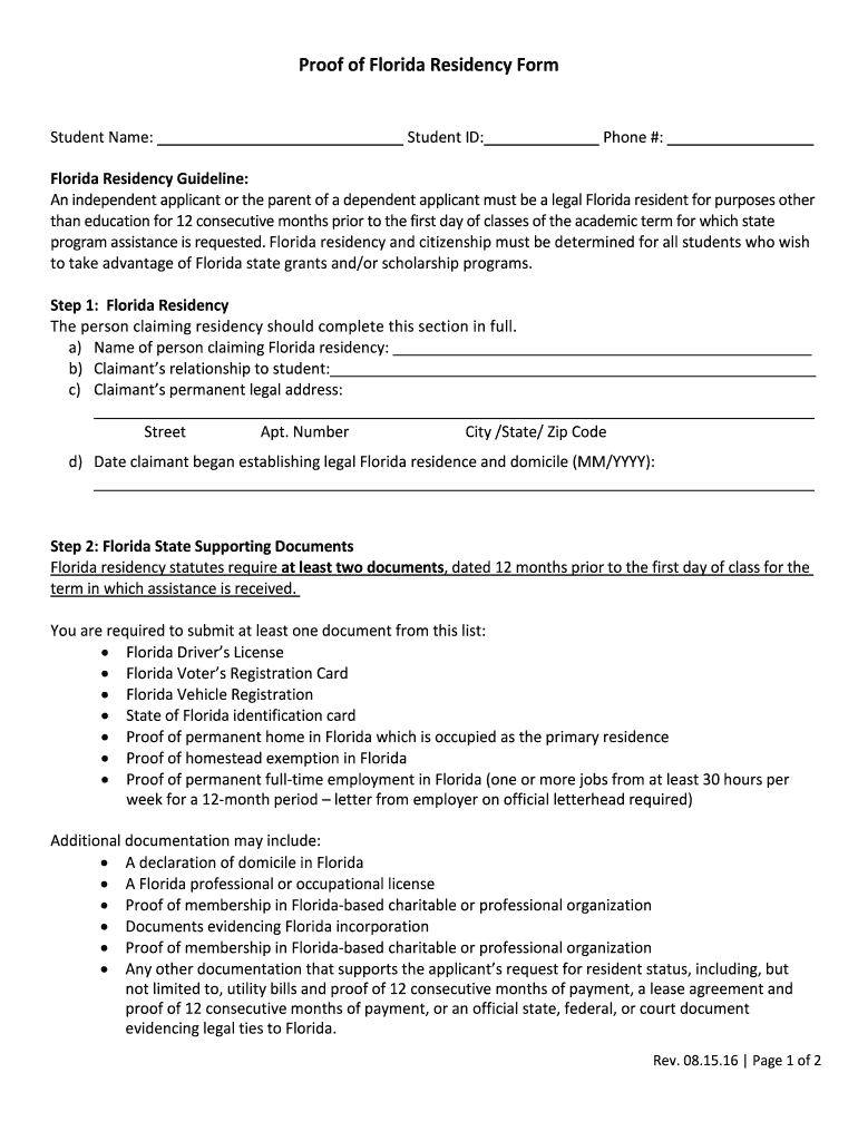  Bill of Sale Form Affidavit of Florida Resident Templates 2016