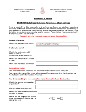 Enc Performance Check Feedback Form