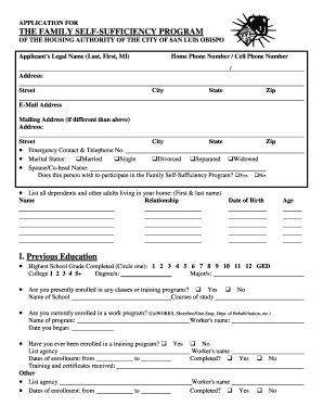 Fss Application  Form