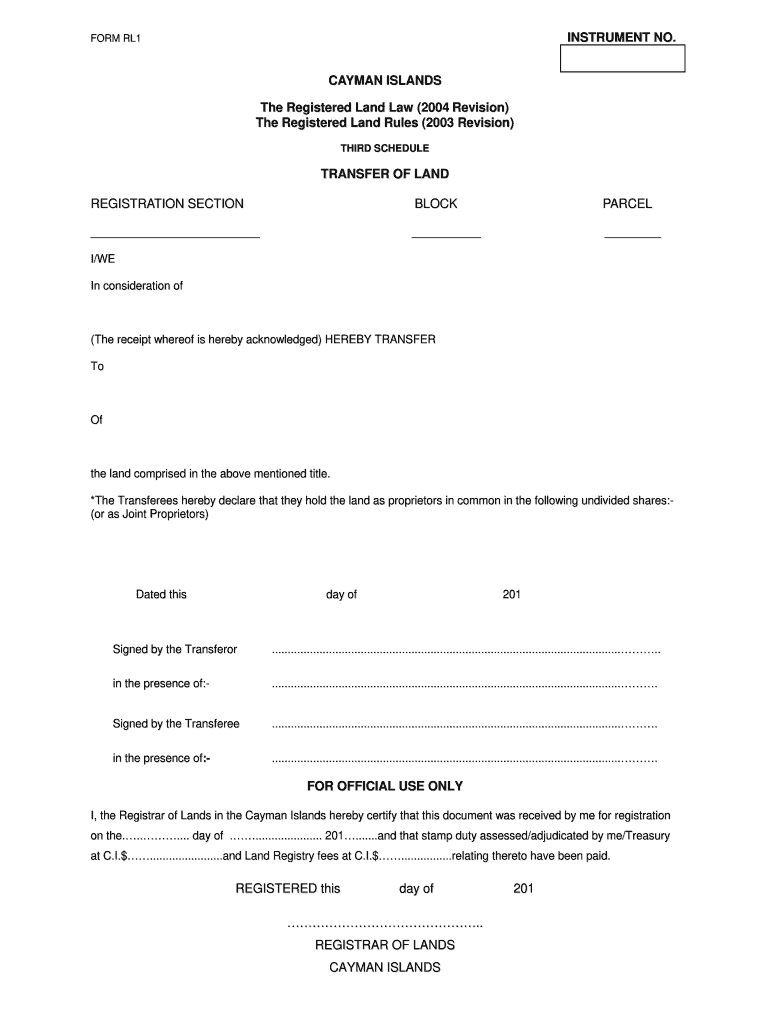 Transferring Shares Cayman Island  Form