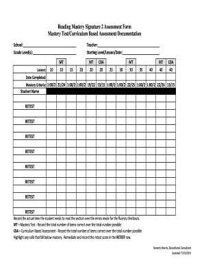 Reading Mastery Workbook a PDF  Form