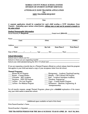 Mobile County Public Schools System Form