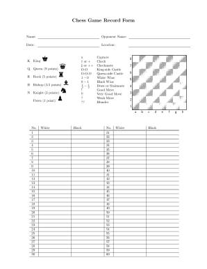 Chess Game Record Form Employees Org Images Pcmac
