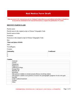 Red Corner Notice Format PDF