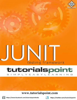 Junit Tutorial PDF  Form