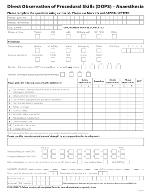 Dops Assessment Form