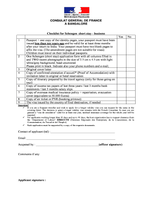 france tourist visa checklist vfs