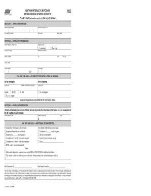 Ignition Interlock Removal Form