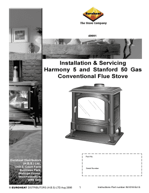 Efel Gas Stove Manual  Form