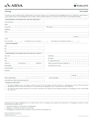 Volmag Dokument  Form