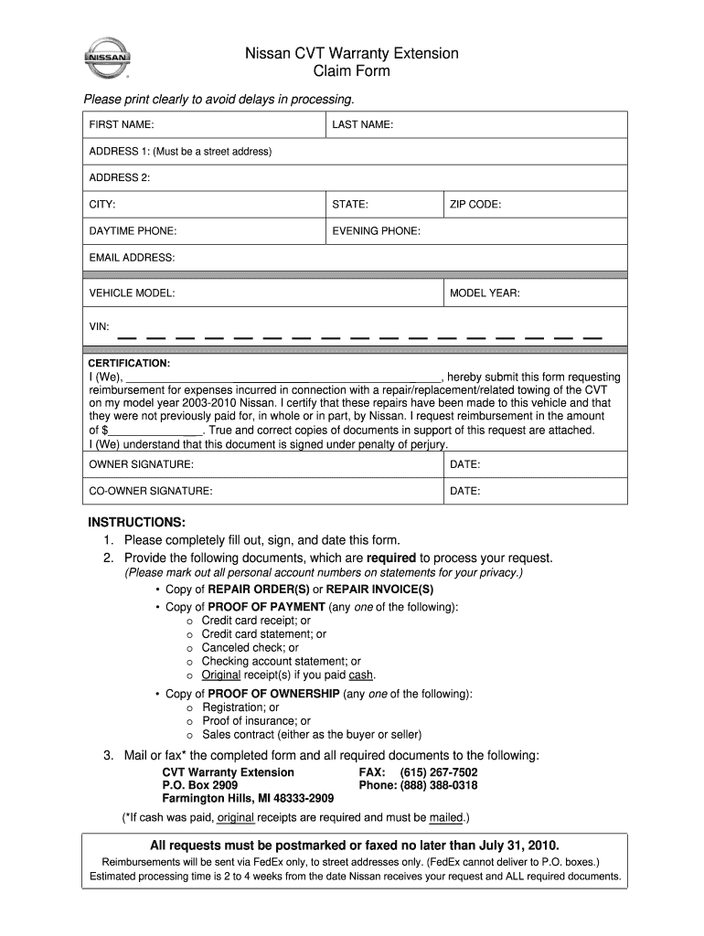 Nissanassist Com  Form