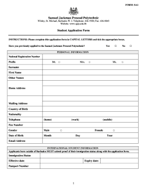 Sjpp Barbados  Form