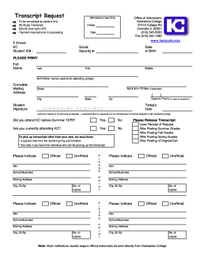  Kaskaskia College Transcript 2014