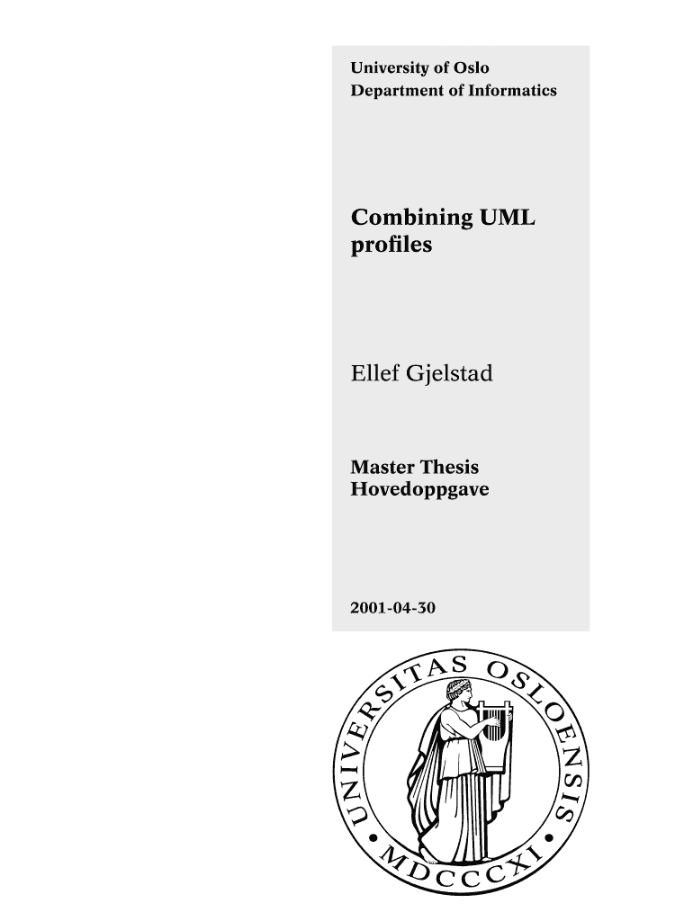 Get and Sign Combining UML Profiles Ellef Gjelstad Heim Ifi Uio 2001-2022 Form