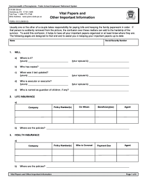 State Portable Orders in Pa  Form