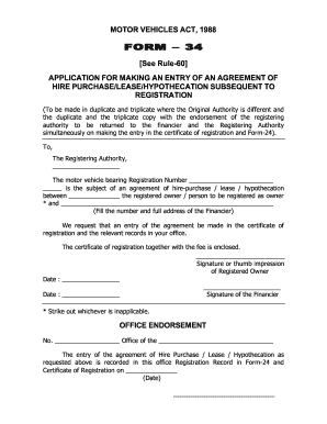 Form 34 Rto Gujarat