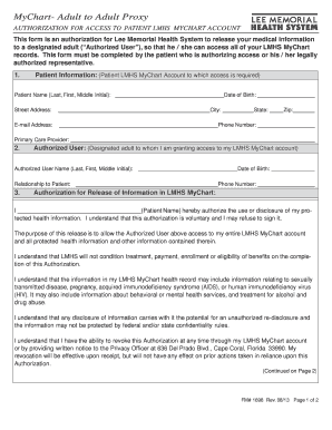 Mychart Lee Health  Form