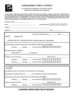 Aps Automatic Deposit  Form