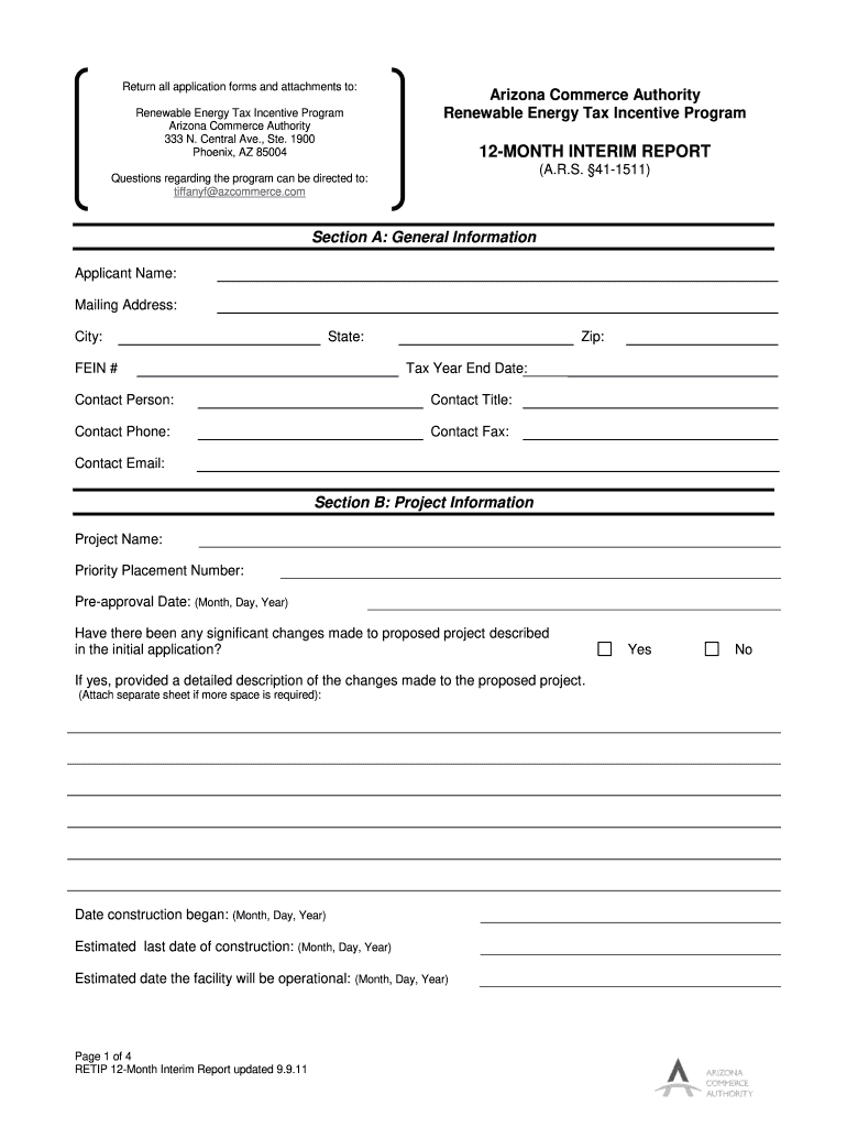 Arizona Commerce Authority  Form
