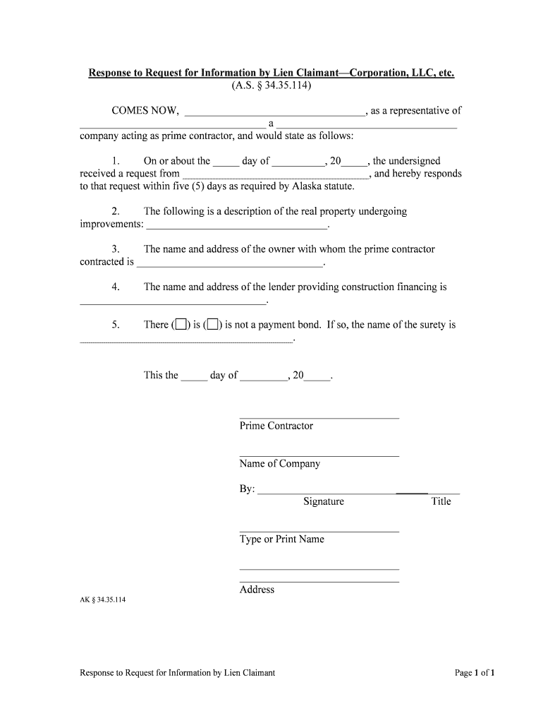 RCW 18 27 114 Disclosure Statement RequiredPrerequisite  Form
