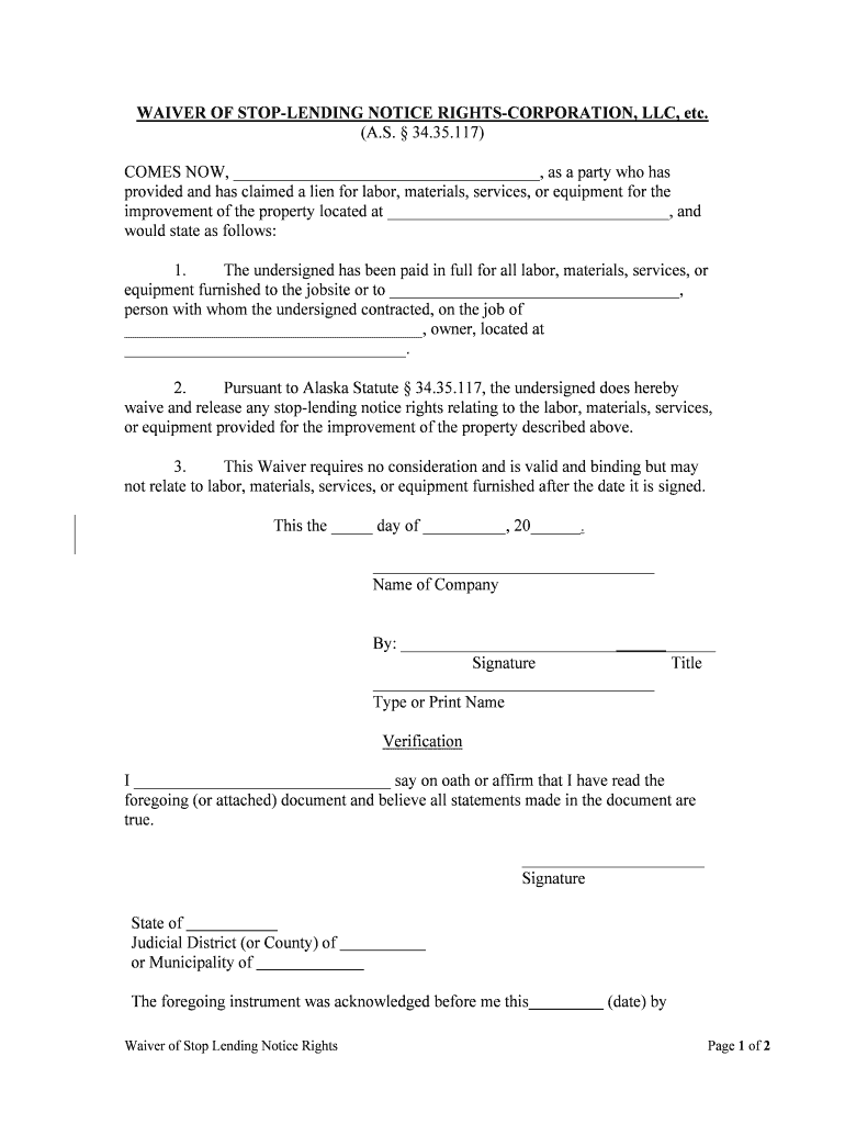 Sec 34 35 100 Action Against Contractor on Lien the  Form