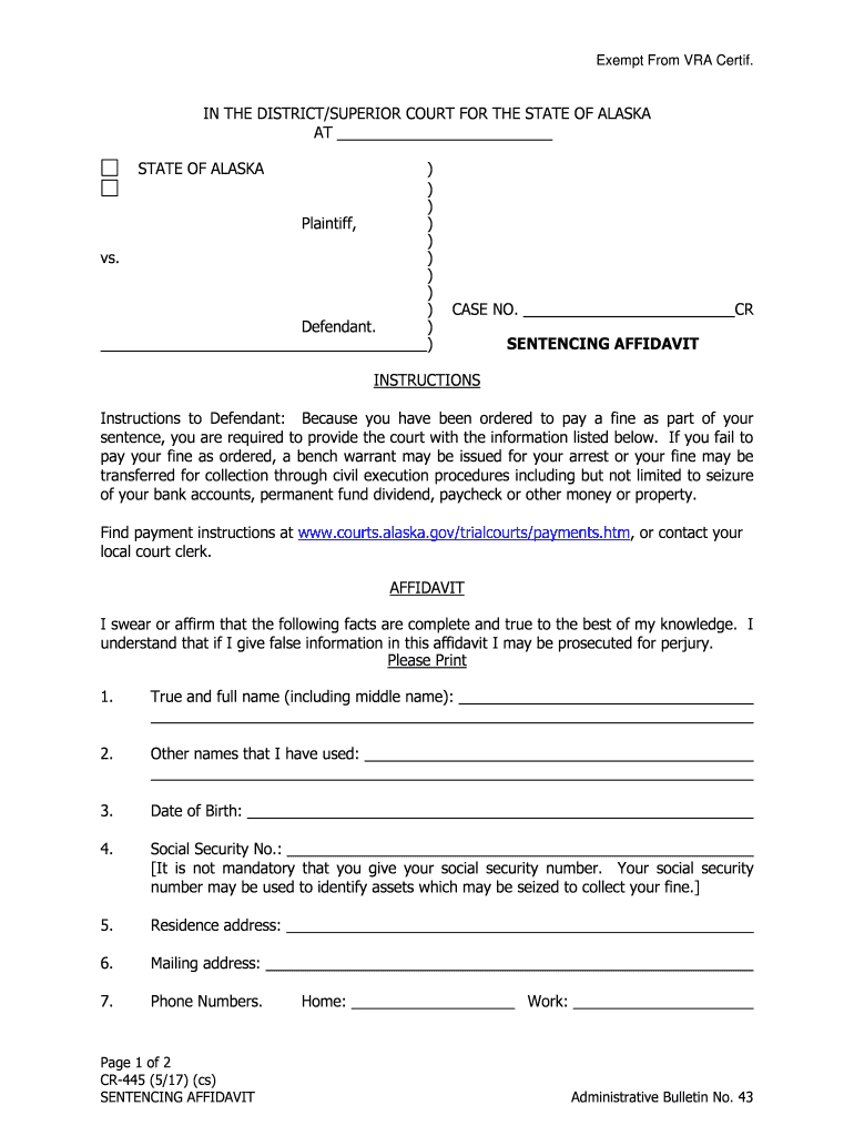 Justia Appearance Alaska Criminal Statewide  Form