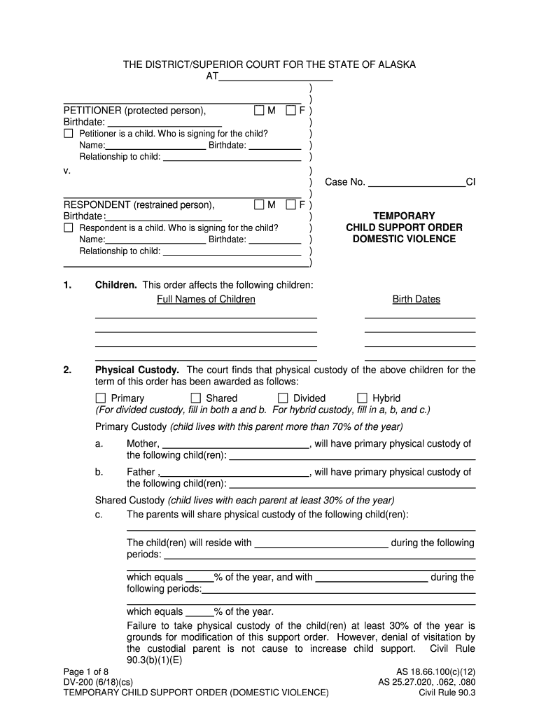 DV 134 M Request to Dismiss Long Term Petition State of  Form